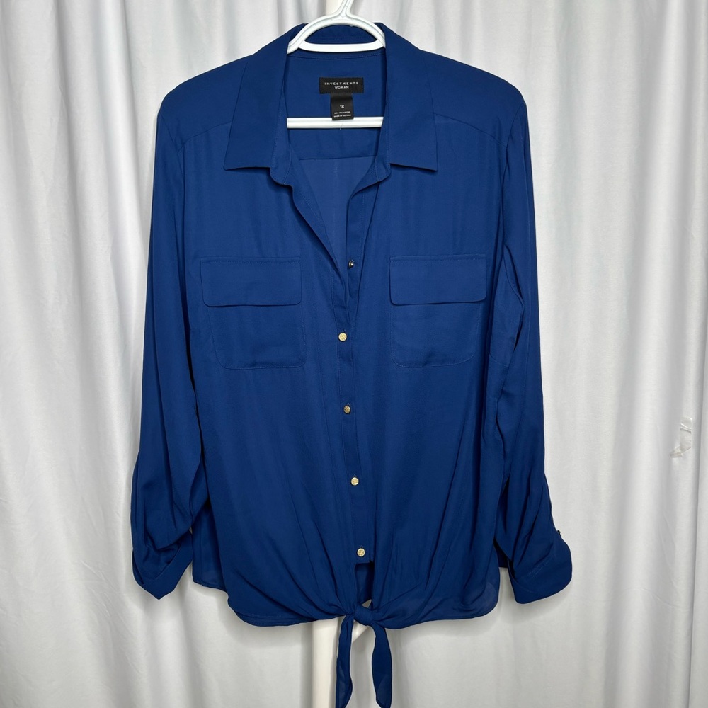 Blue Button-Down Shirt